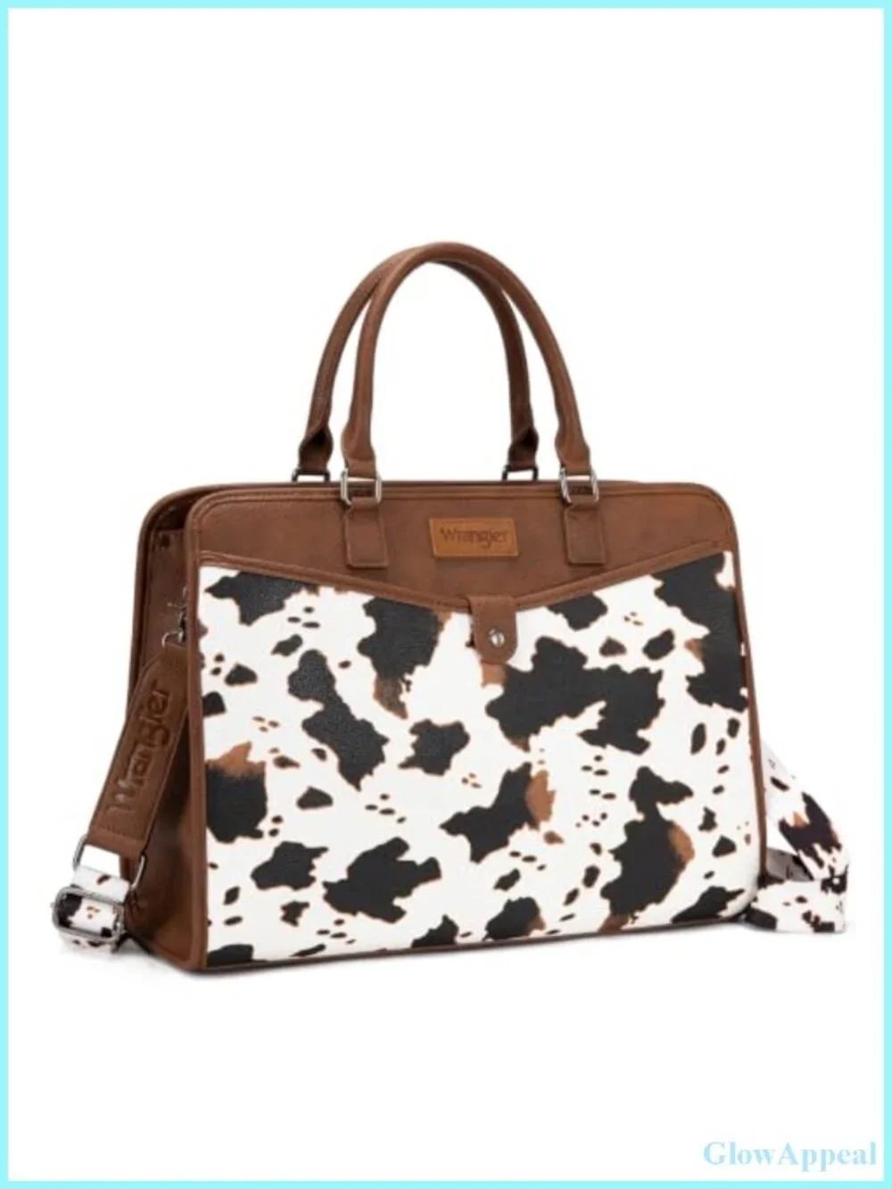 Laptop Tote Bag Fits 15.6 In Vegan Leather Work Bag